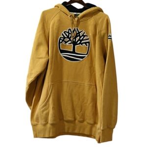 Timberland Mustard Yellow Hoodie with Chest Logo XL Streetwear
